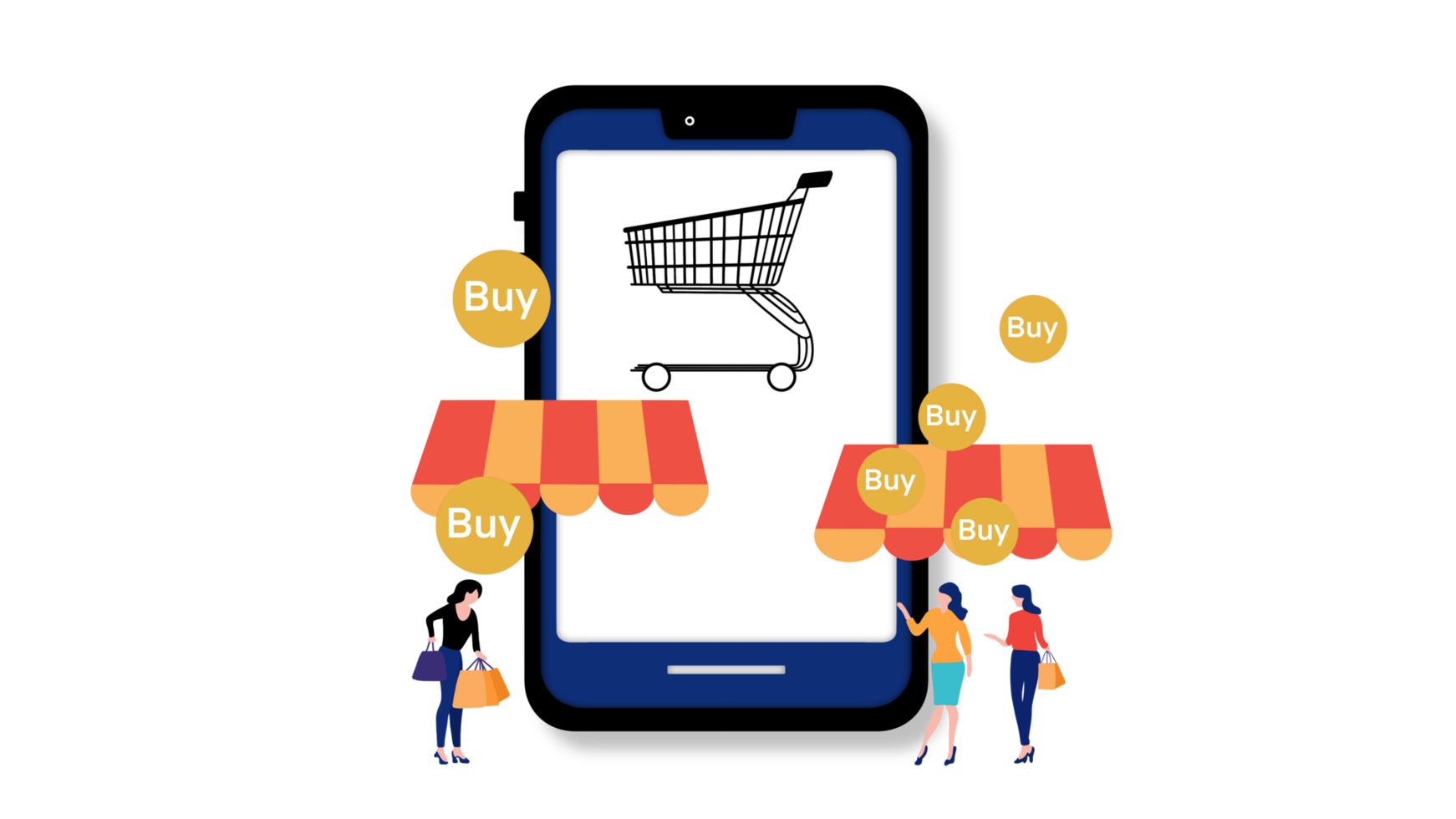 Online shopping concept with miniature shopping cart standing in front of laptop, online shopping, Marketplace platform website, technology, e commerce, shipping delivery, online payment, green screen png