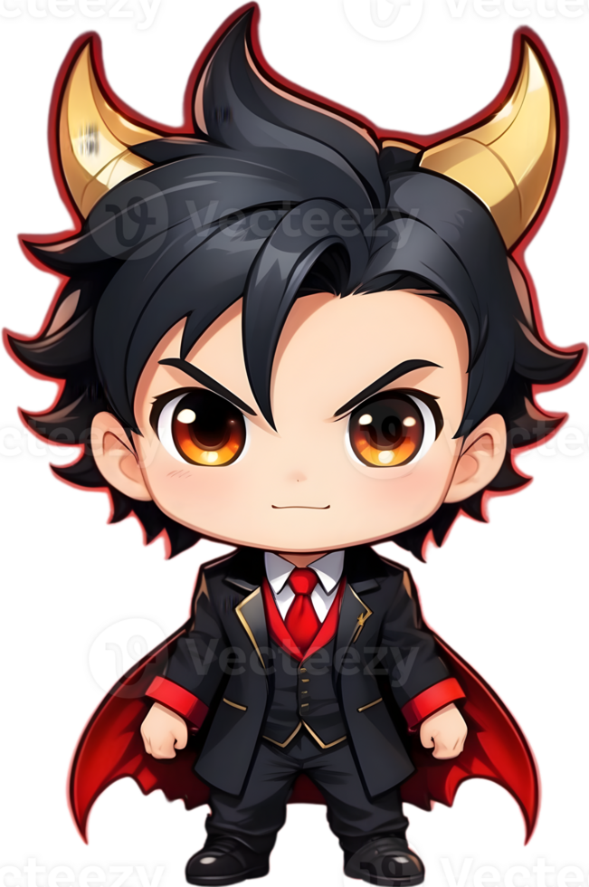 AI generated an anime character with horns and wings demon devil ai generative png