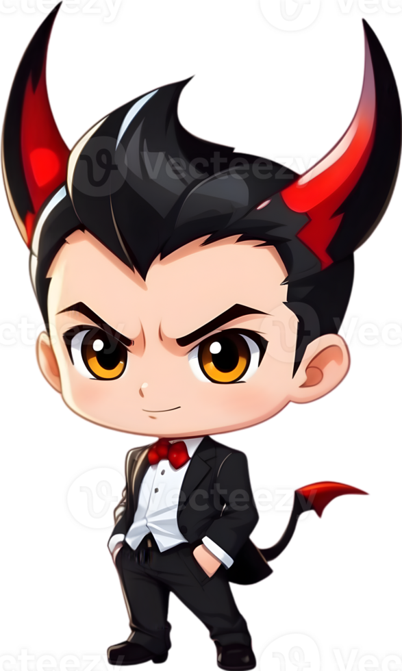 AI generated an anime character with horns and wings demon devil ai generative png