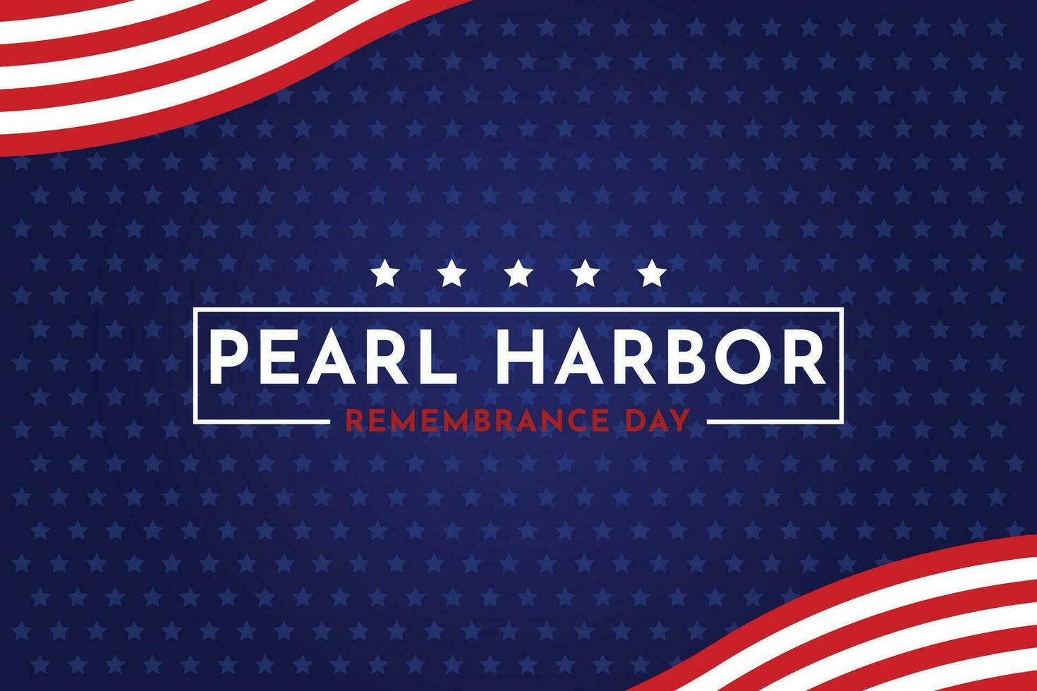 Pearl Harbor Memorial Day Vector Background Design Template