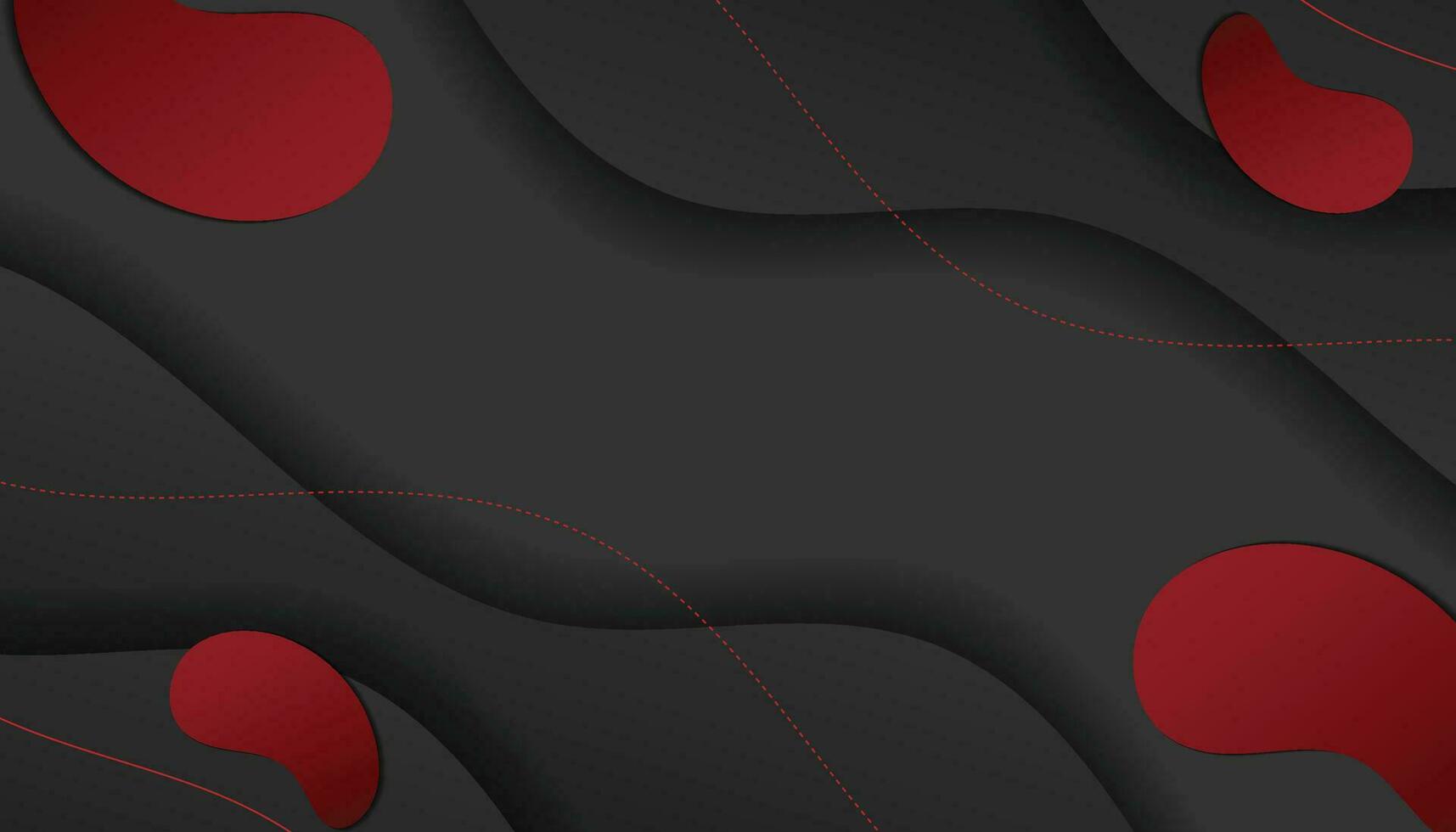 Black and red abstract geometric background. Modern shape concept. vector