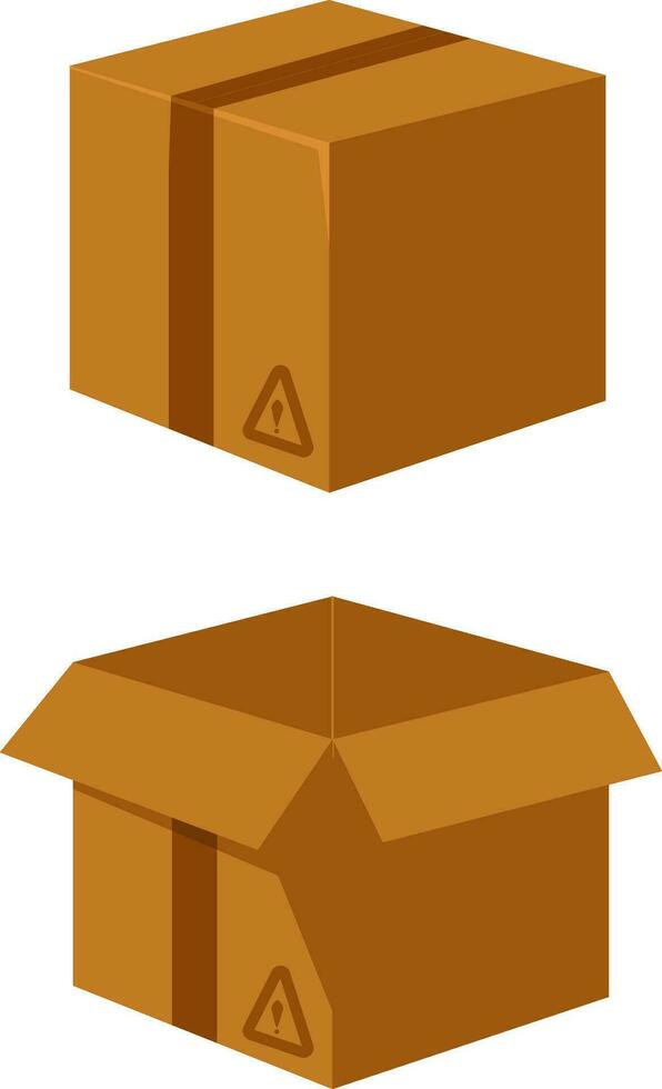 box cardboard Illustration vector