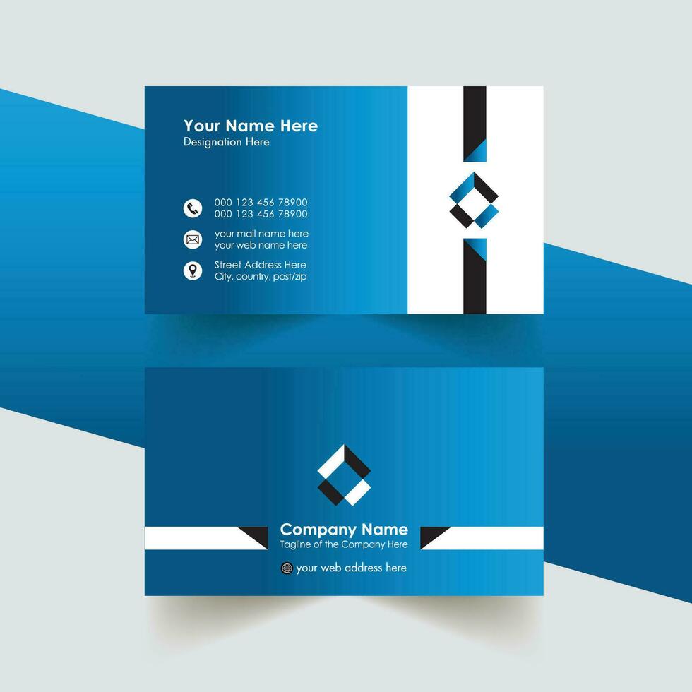 Modern Visiting Card design Creative Business Card Template. vector