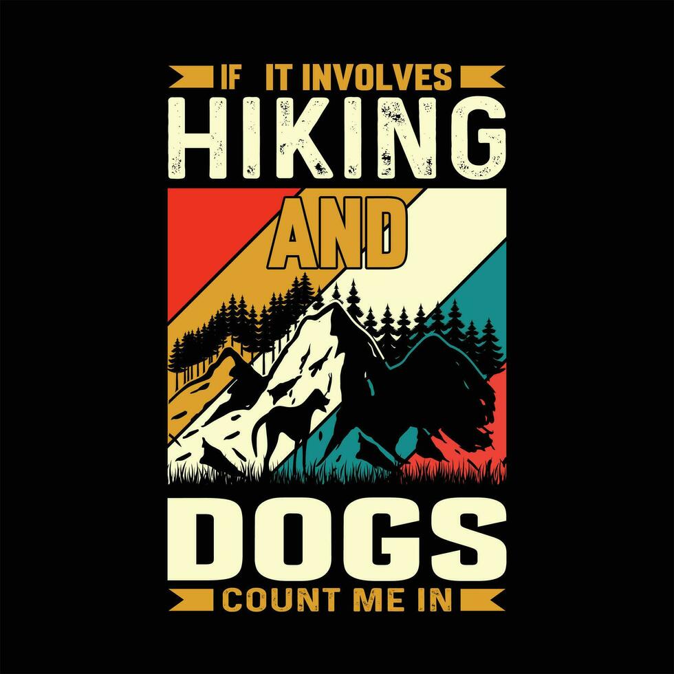 if it involves hiking and dogs count me in vector