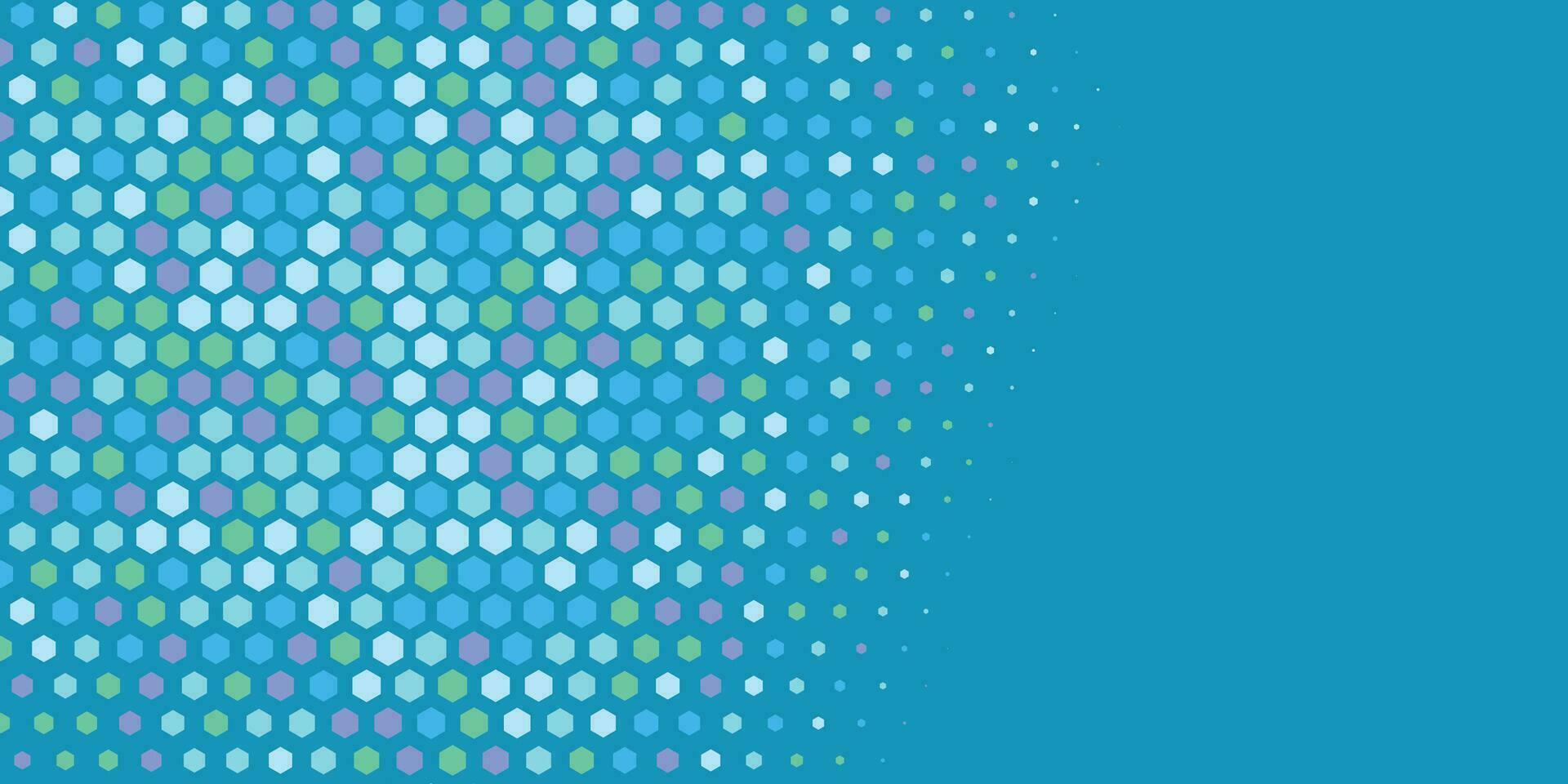 Geometric abstract Hexagon Two Color Background vector