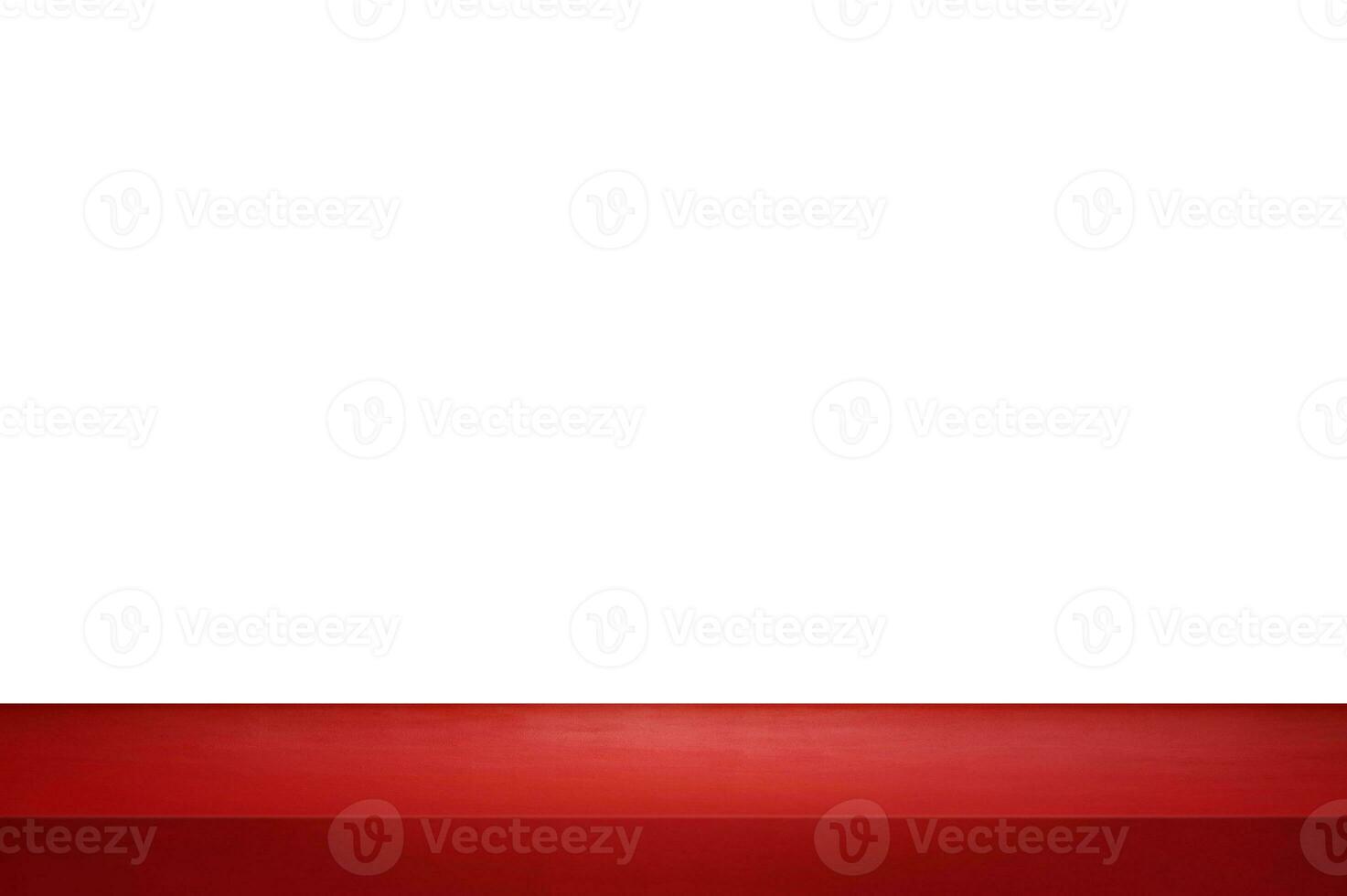 The red concrete floor is light and shiny. Used for displaying products photo