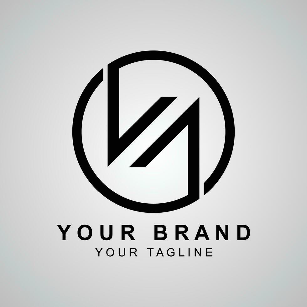 Modern abstract simple Letter W logo with Creative Modern Trendy Typography vector