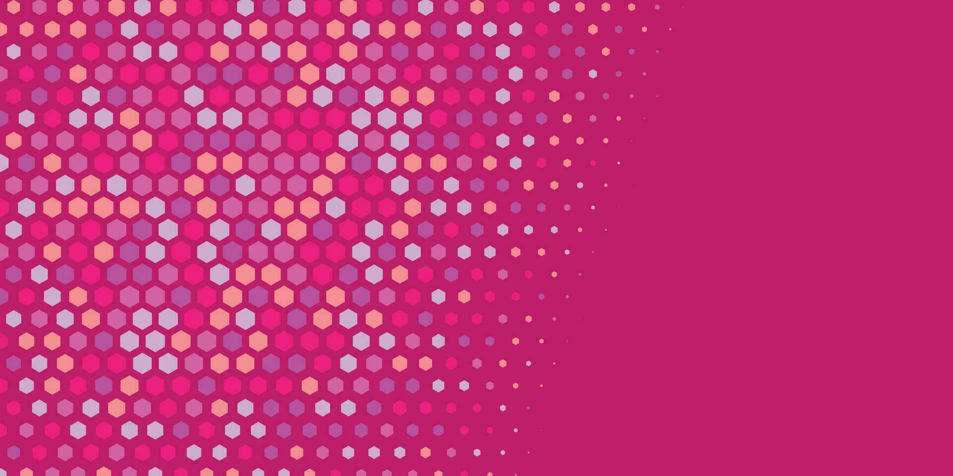 Geometric abstract Hexagon Two Color Background vector