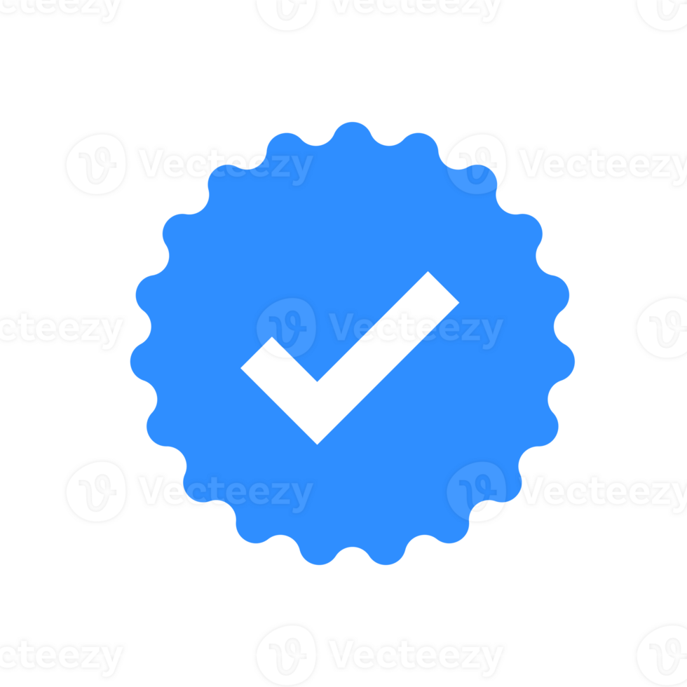 blue checkmark validation social media png