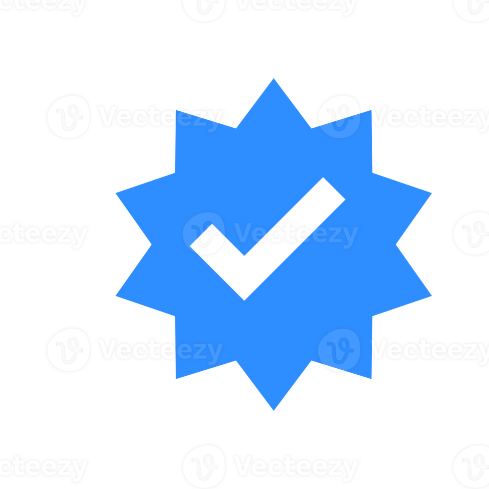 blue checkmark validation social media png