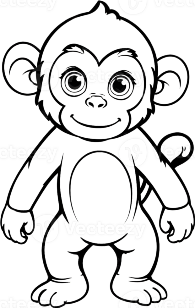 colorazione pagine per ragazzo ai generativo png