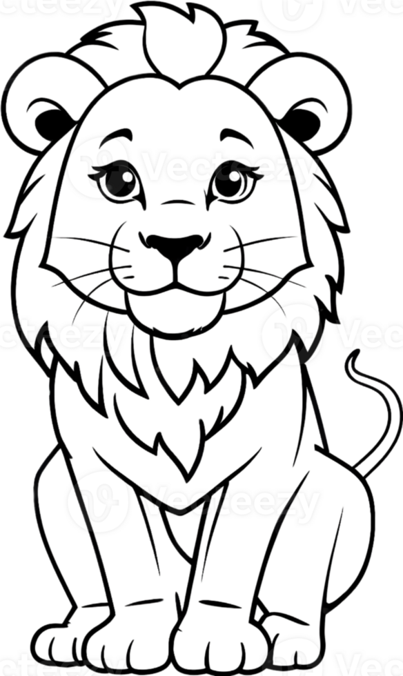 coloring pages for kid ai generative png