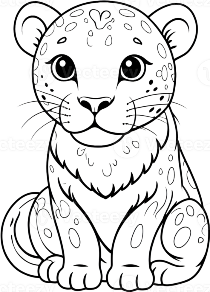 coloring pages for kid ai generative png