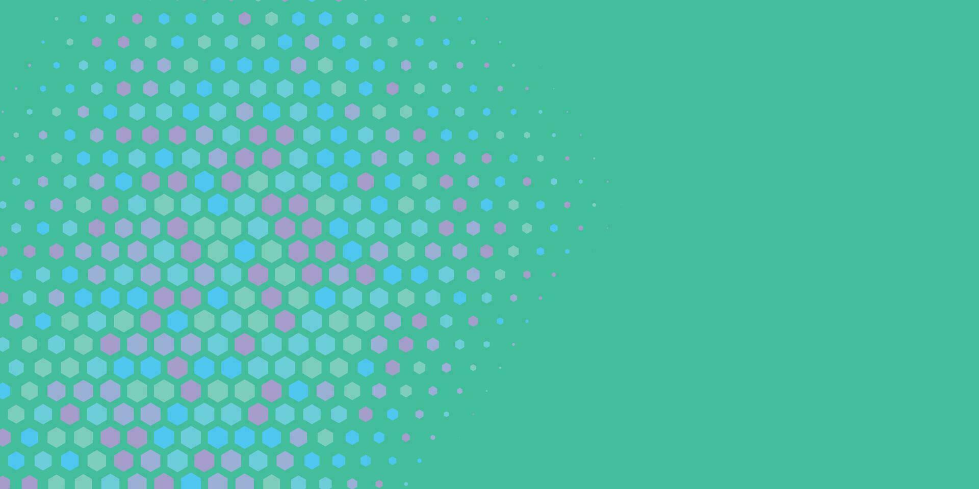 Geometric abstract Hexagon Two Color Background vector