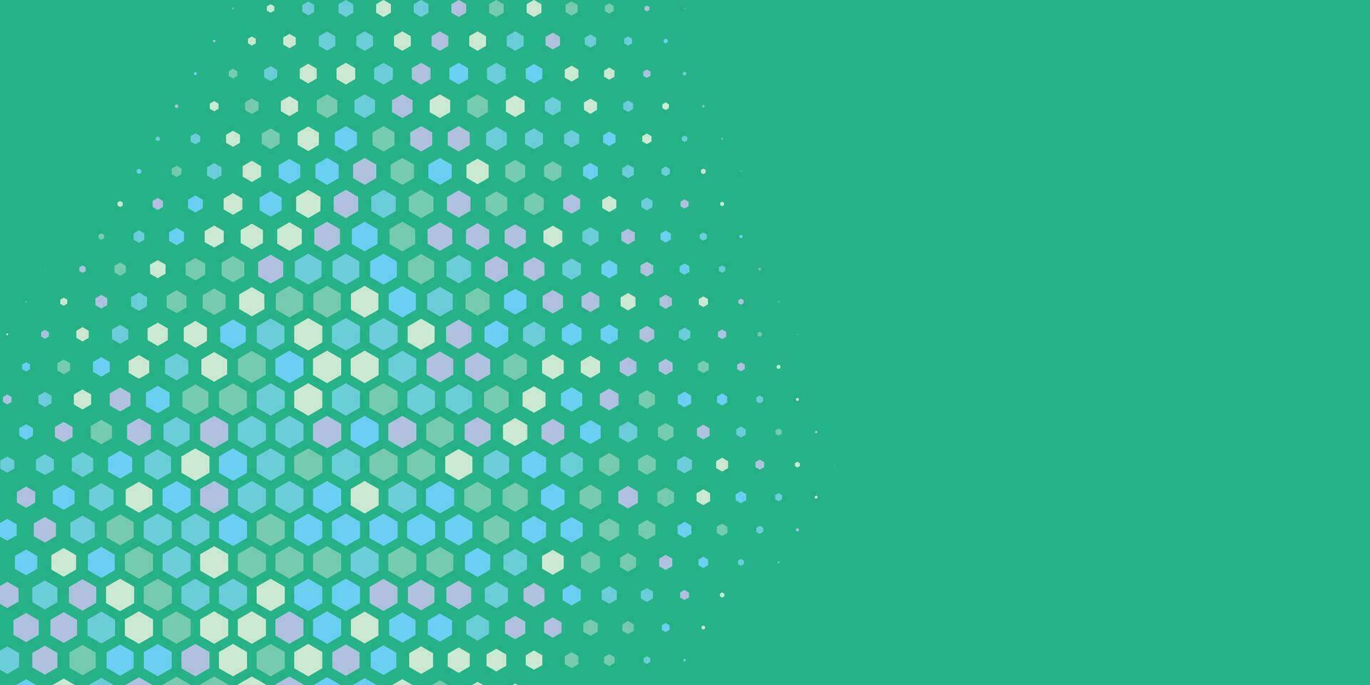 Geometric abstract Hexagon Two Color Background vector