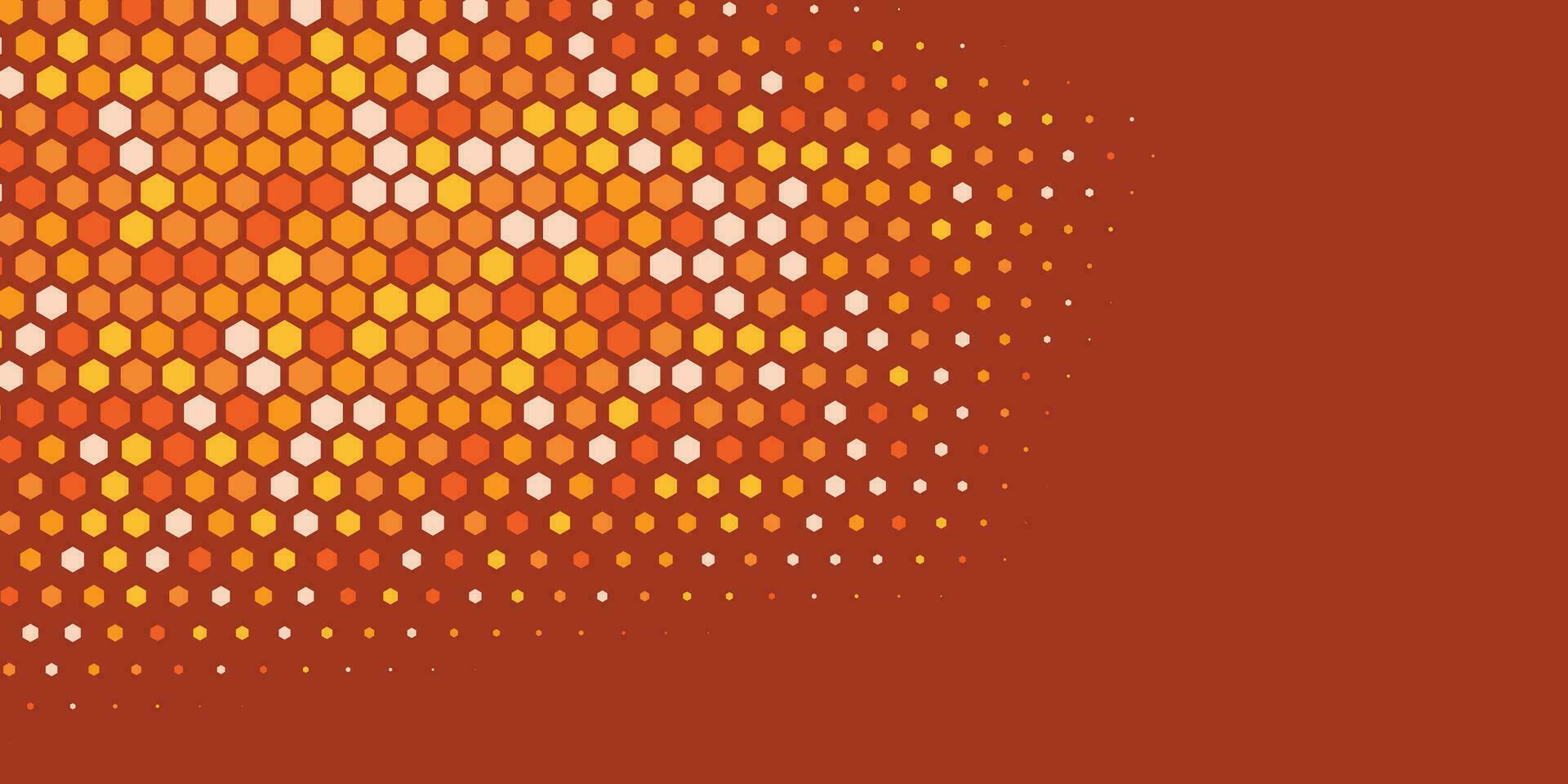 Geometric abstract Hexagon Two Color Background vector