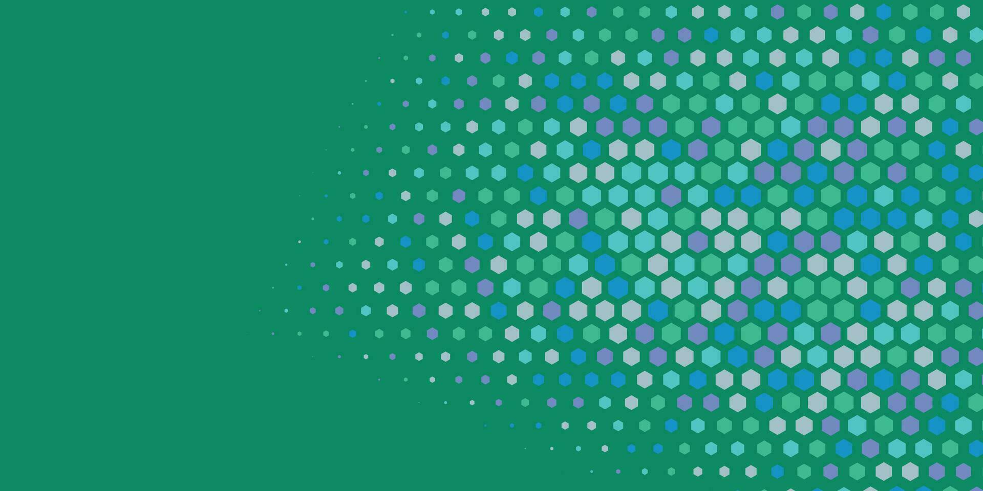 Geometric abstract Hexagon Two Color Background vector
