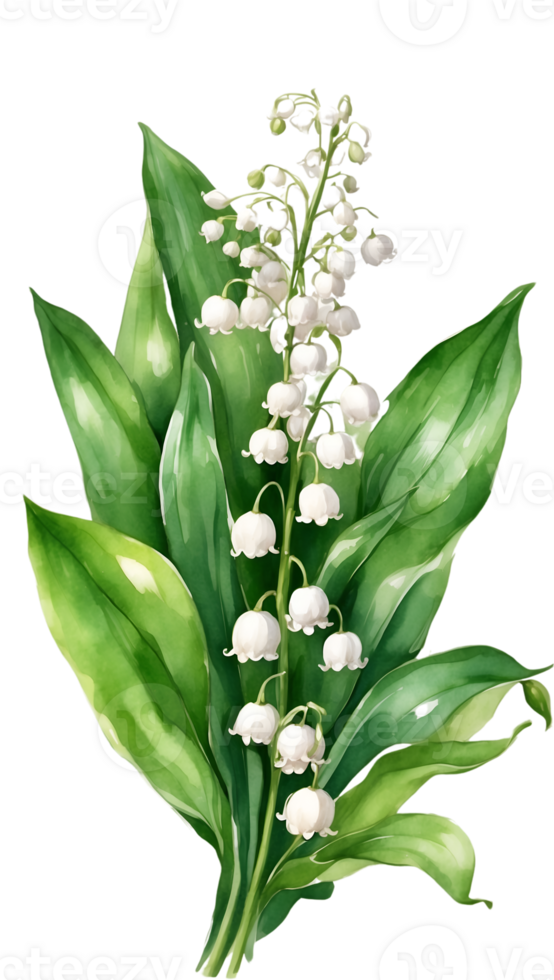 vibrant flower painting, watercolor illustration ai generative png