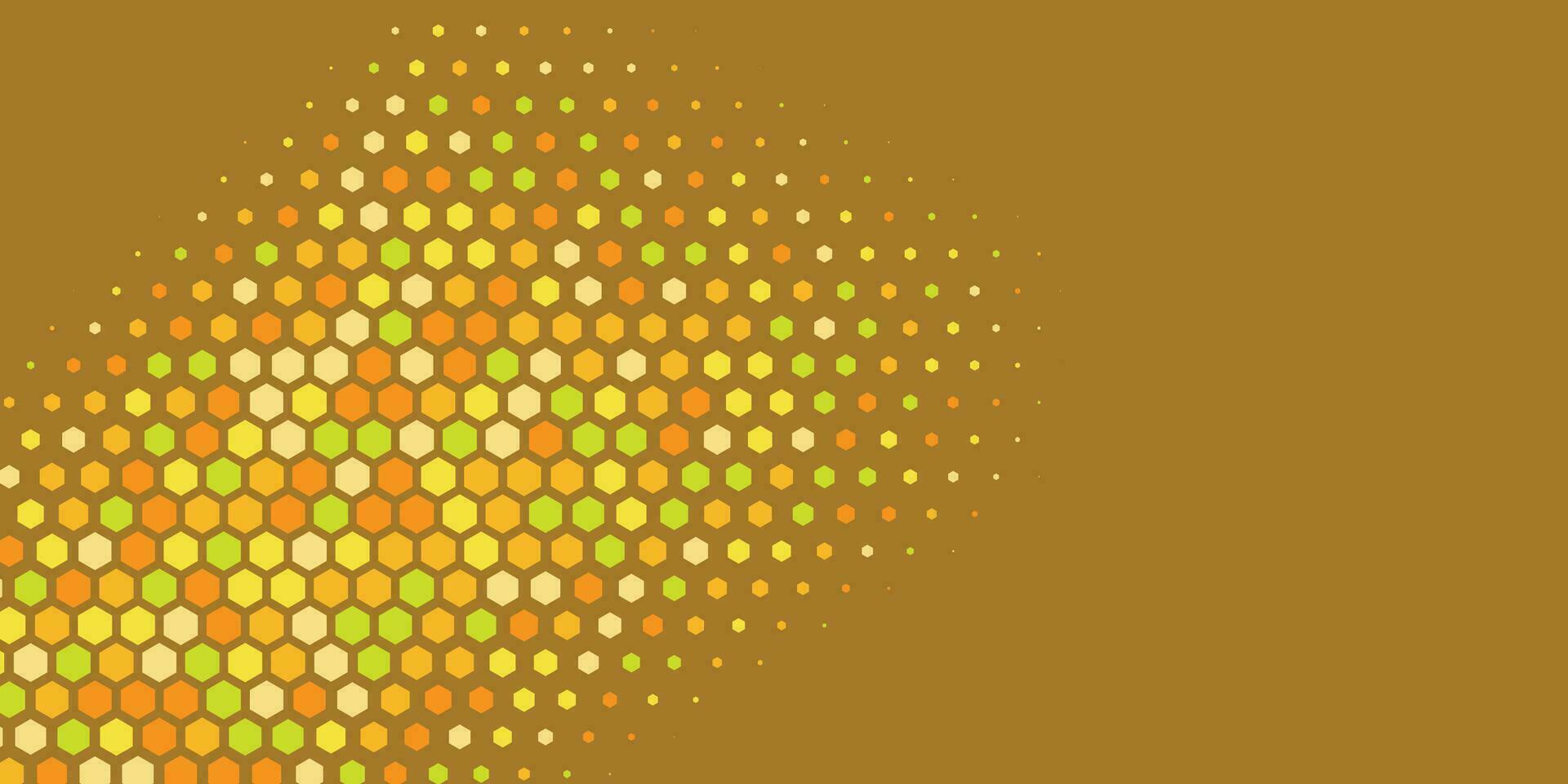 Geometric abstract Hexagon Two Color Background vector