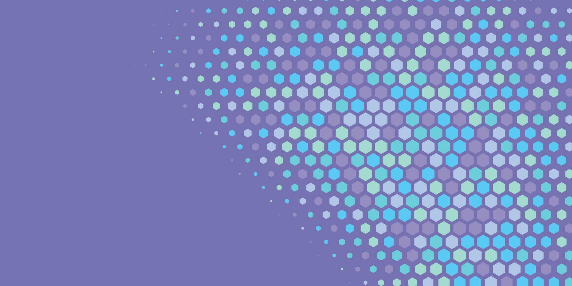 Geometric abstract Hexagon Two Color Background vector