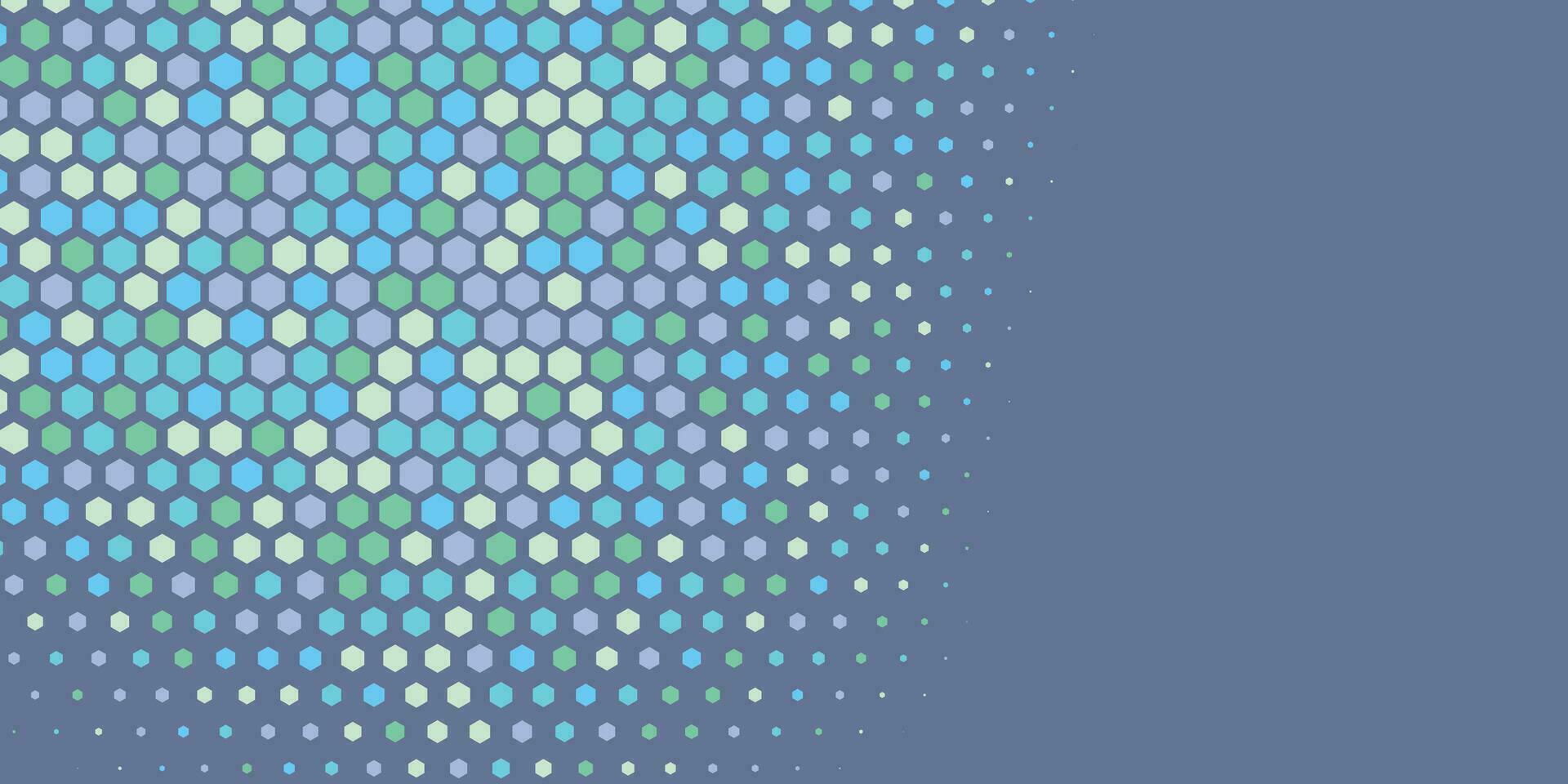 Geometric abstract Hexagon Two Color Background vector