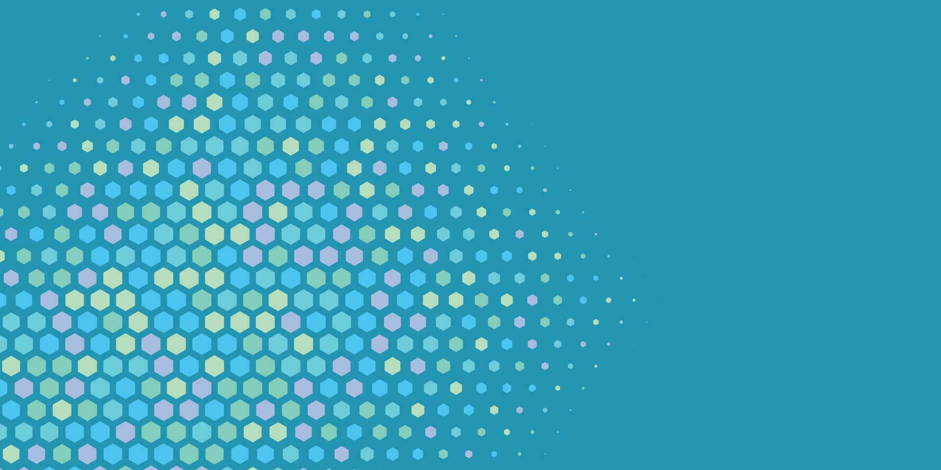 Geometric abstract Hexagon Two Color Background vector