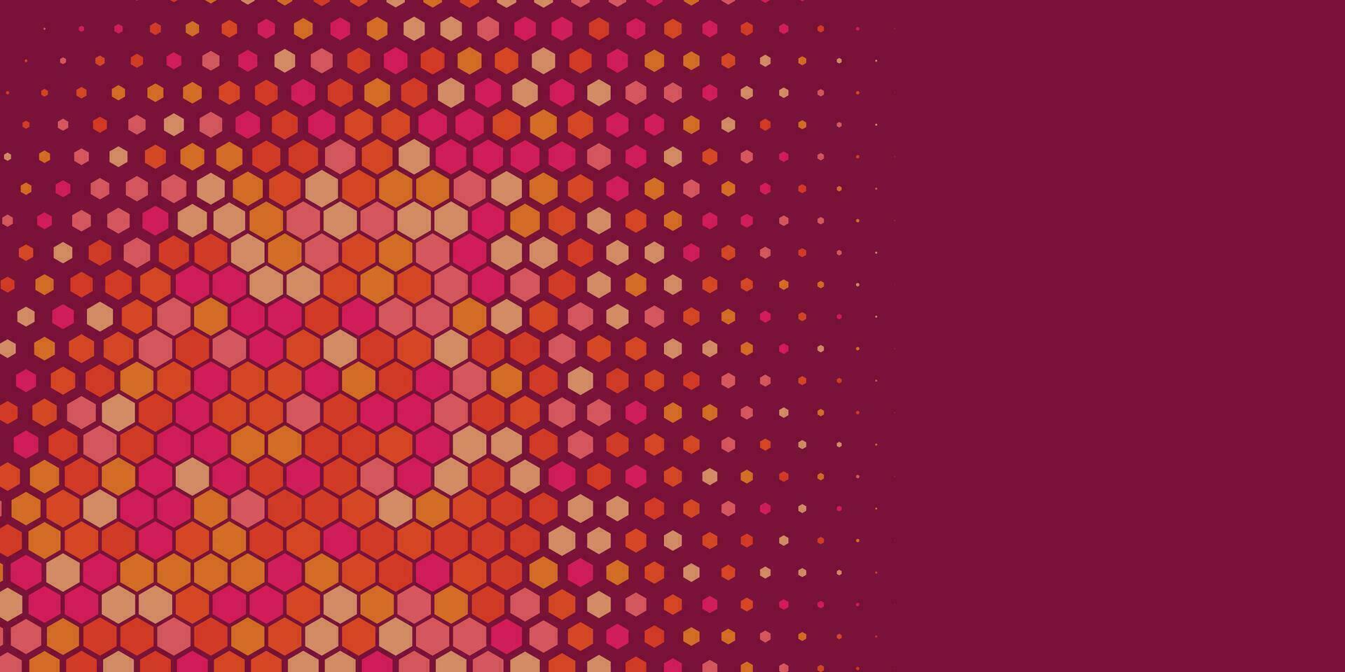 Geometric abstract Hexagon Two Color Background vector