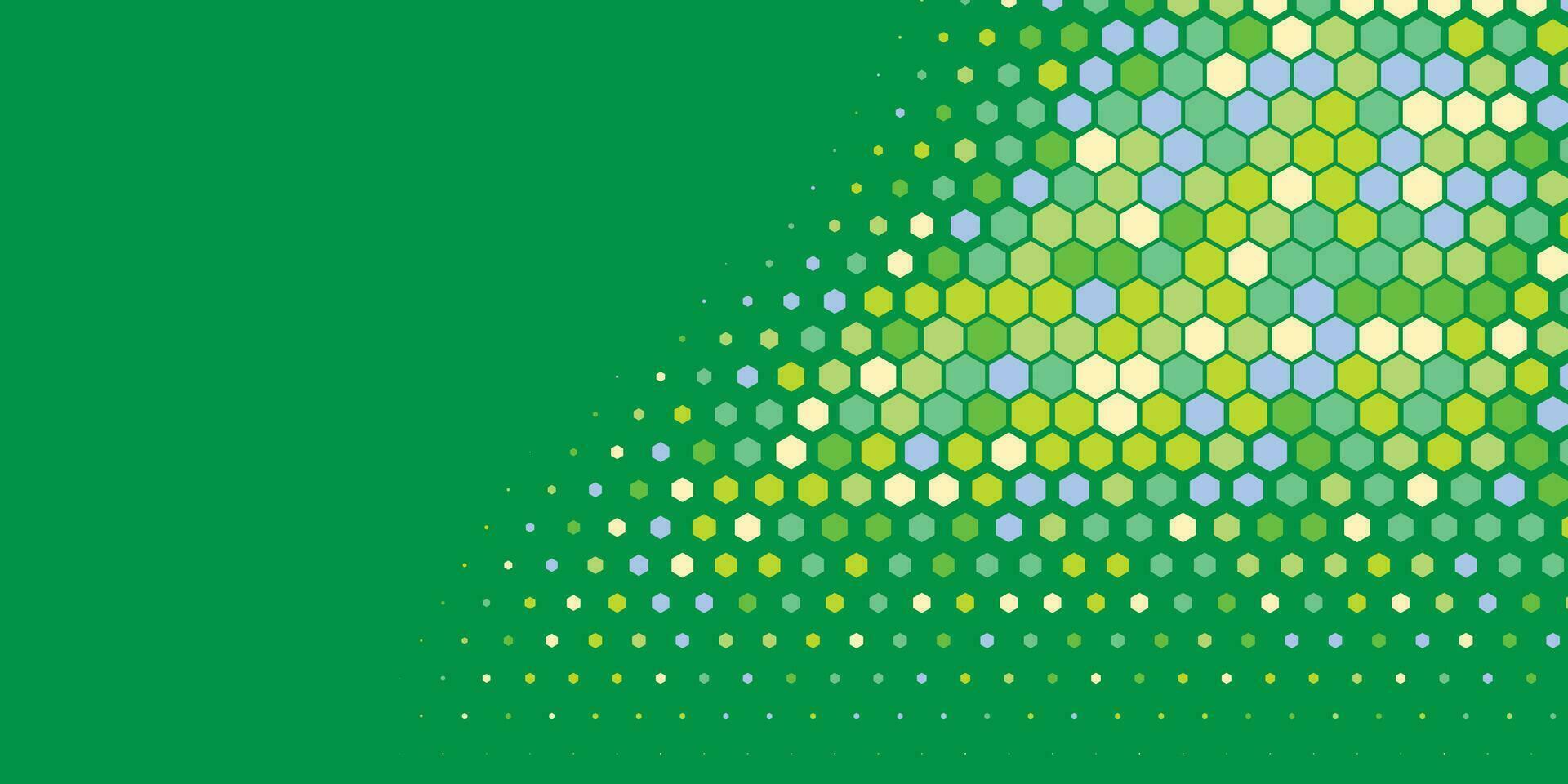 geométrico resumen hexágono dos color antecedentes vector