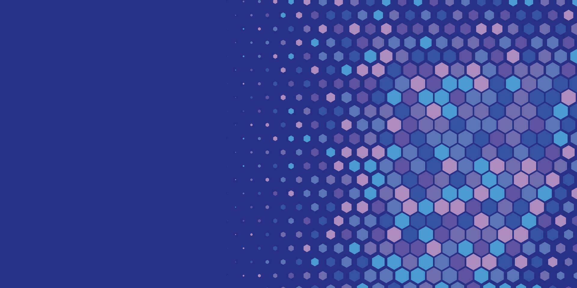 Geometric abstract Hexagon Two Color Background vector