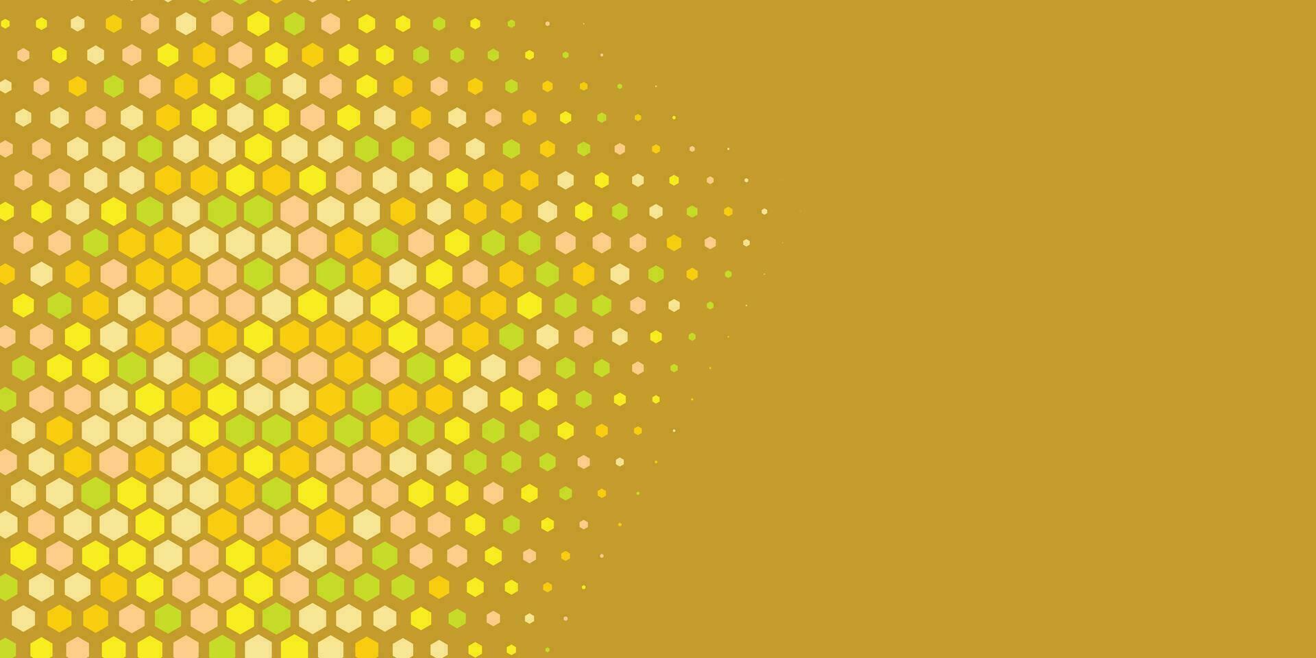Geometric abstract Hexagon Two Color Background vector