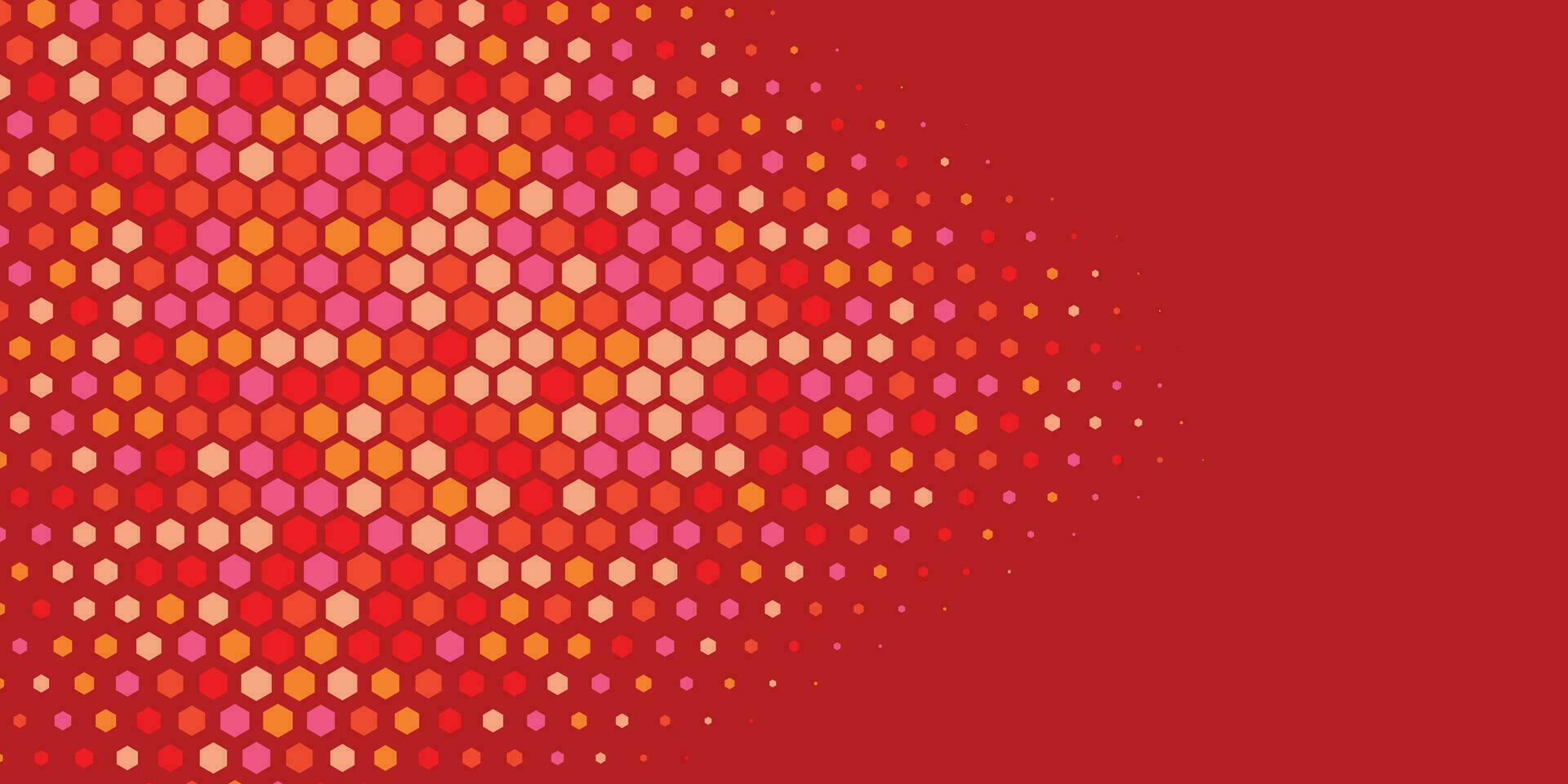 Geometric abstract Hexagon Two Color Background vector