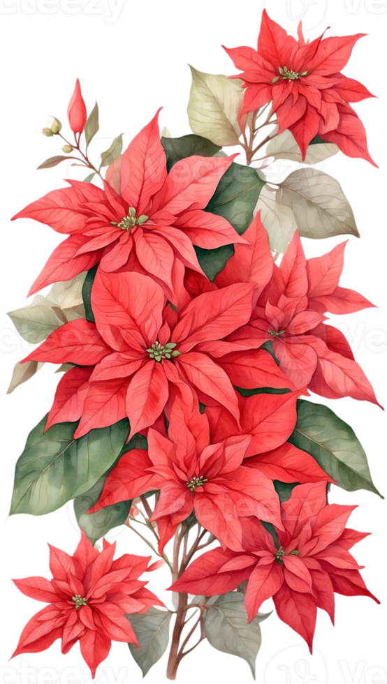 vibrant flower painting, watercolor illustration ai generative png