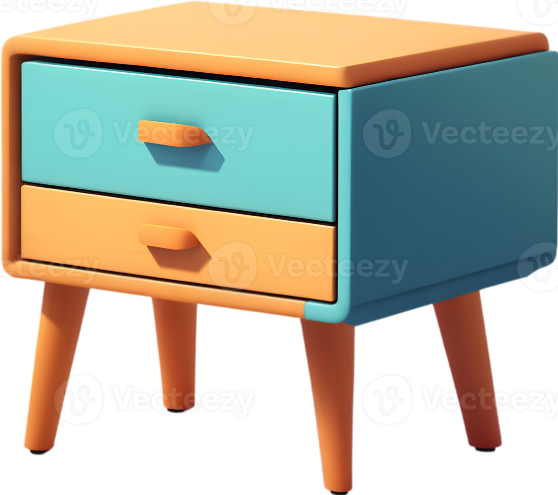 a nightstand  Ai generative png