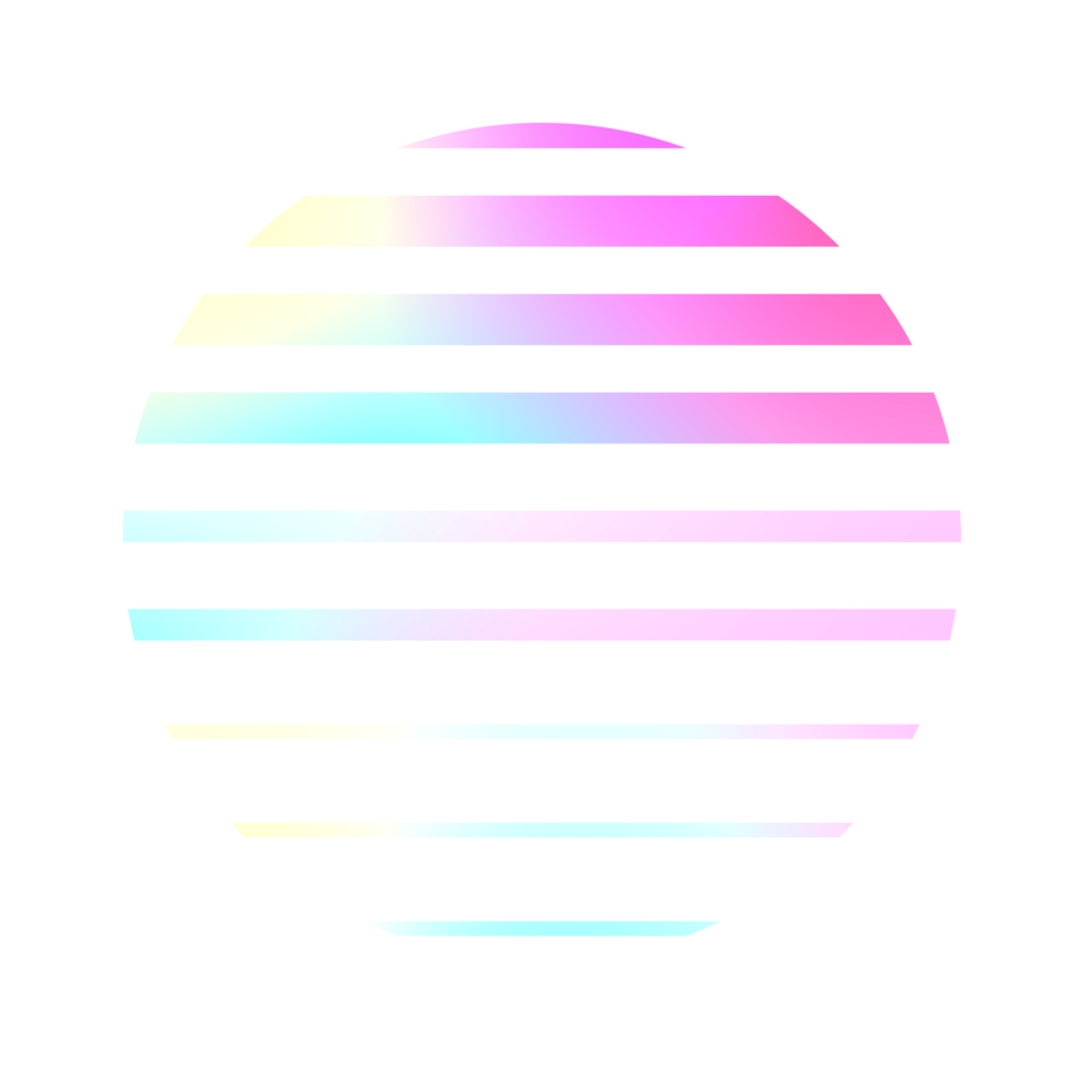 Abstract holographic element retro style 90s. png