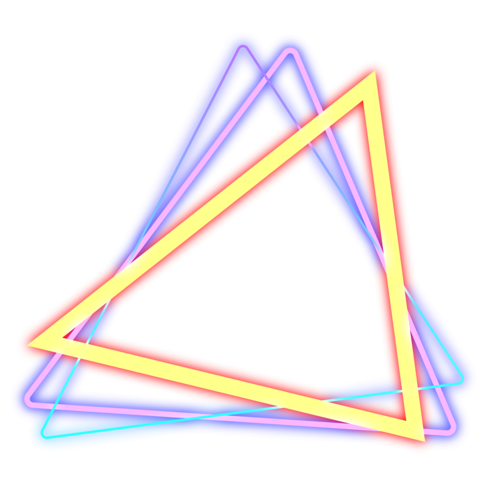 astratto elemento neon retrò stile anni '80-'90 png