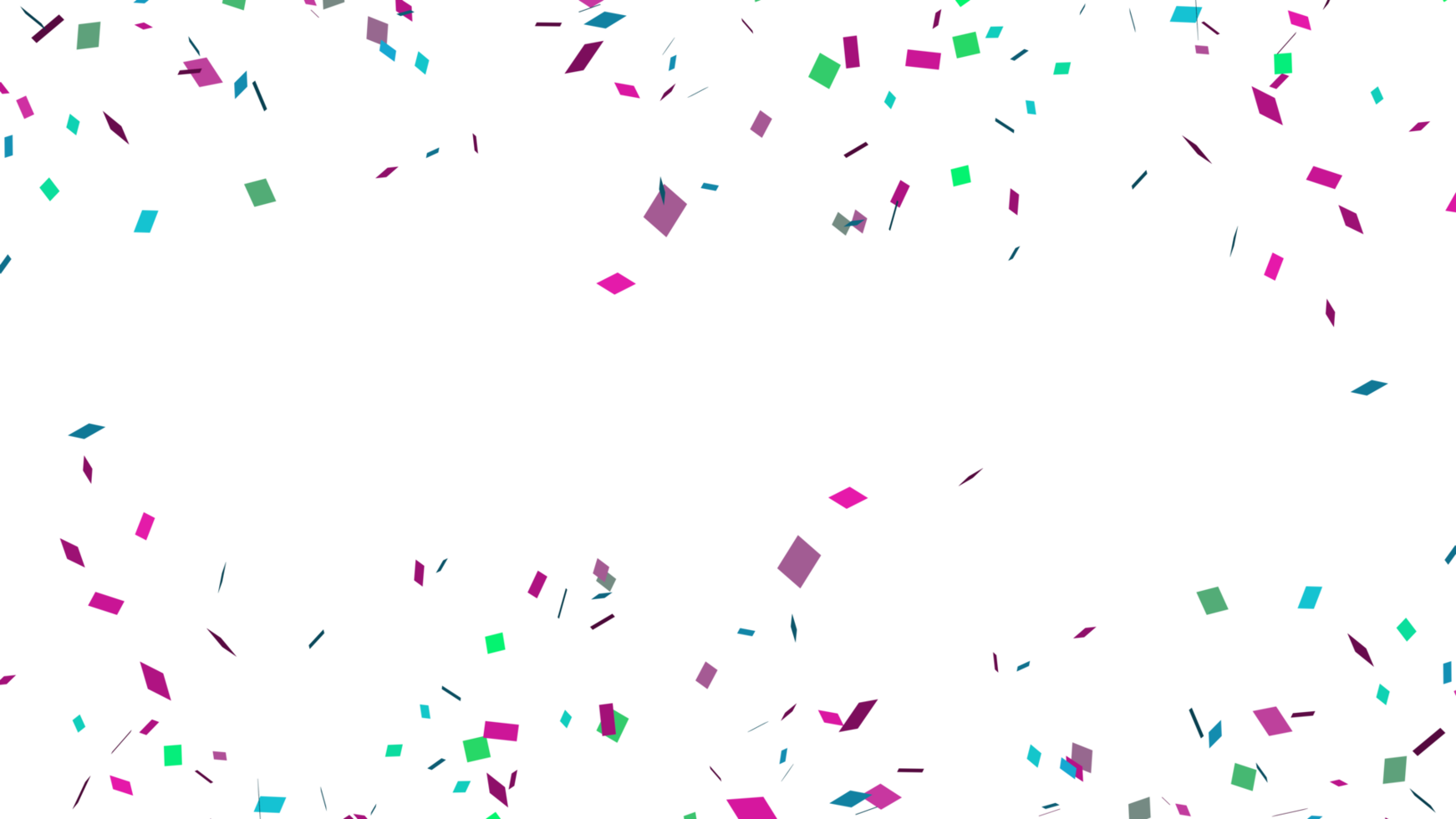 Abstract celebration party with falling paper confetti transparent elements decoration png