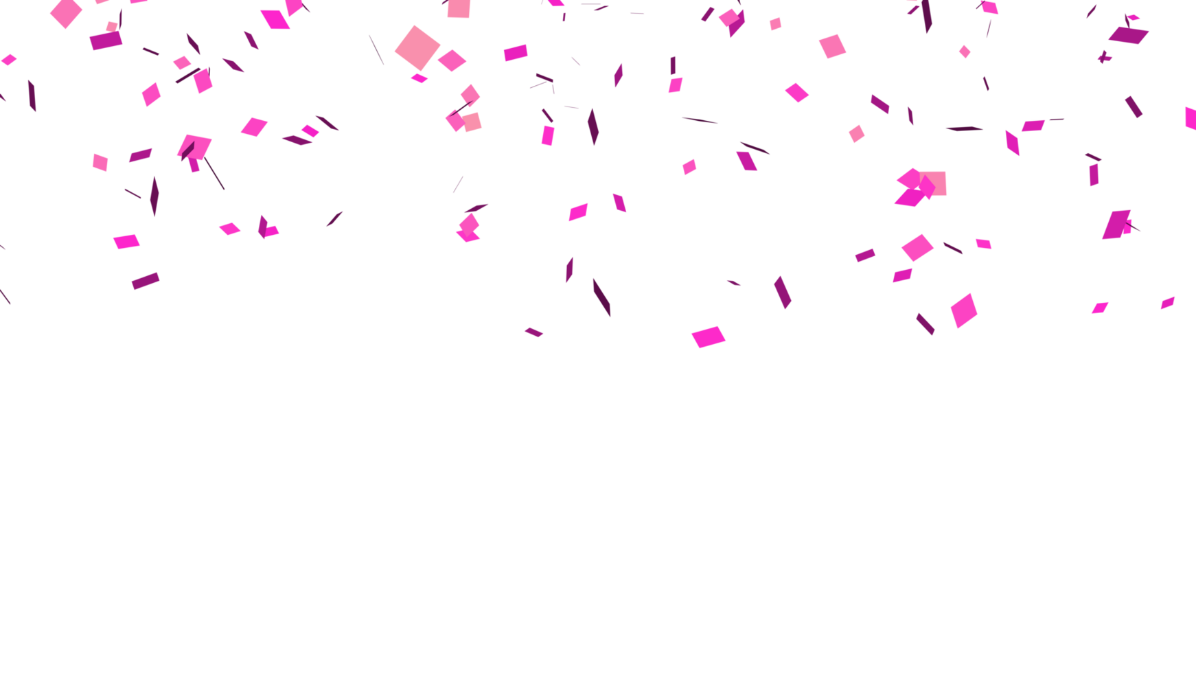 Abstract celebration party with falling paper confetti transparent elements decoration png