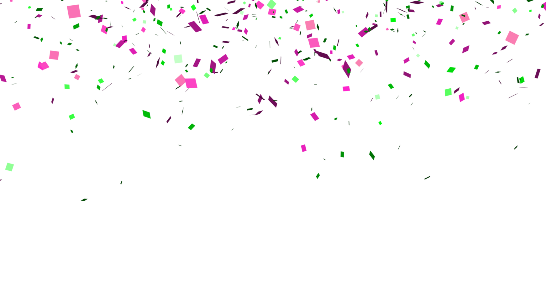 Abstract celebration party with falling paper confetti transparent elements decoration png
