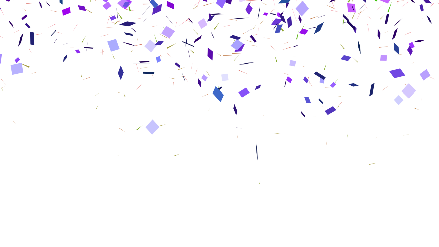 Abstract celebration party with falling paper confetti transparent elements decoration png