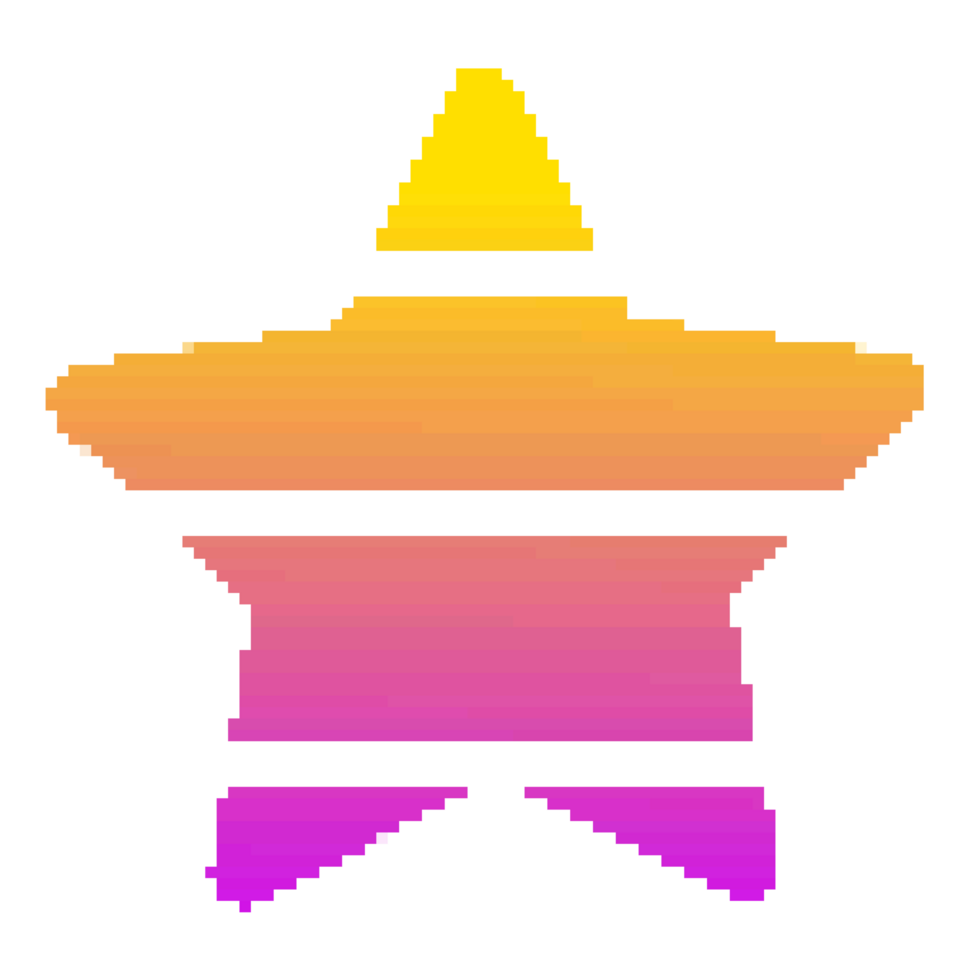 Element abstract retro style 80s-90s pixel art 8-bit png