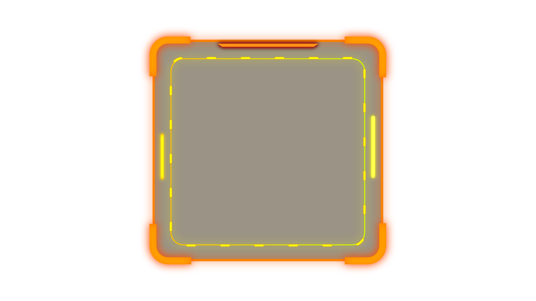 Abstract HUD display infographic sci-fi futuristic frame information png
