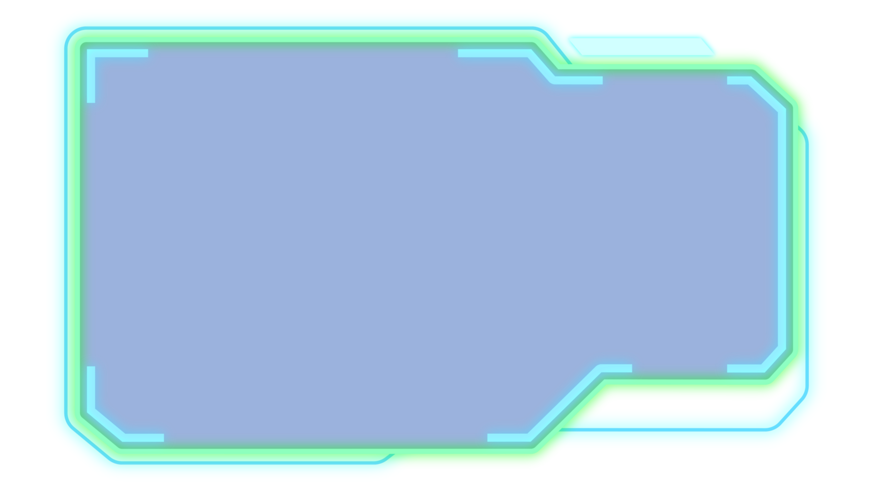 Abstract HUD display infographic sci-fi futuristic frame information png
