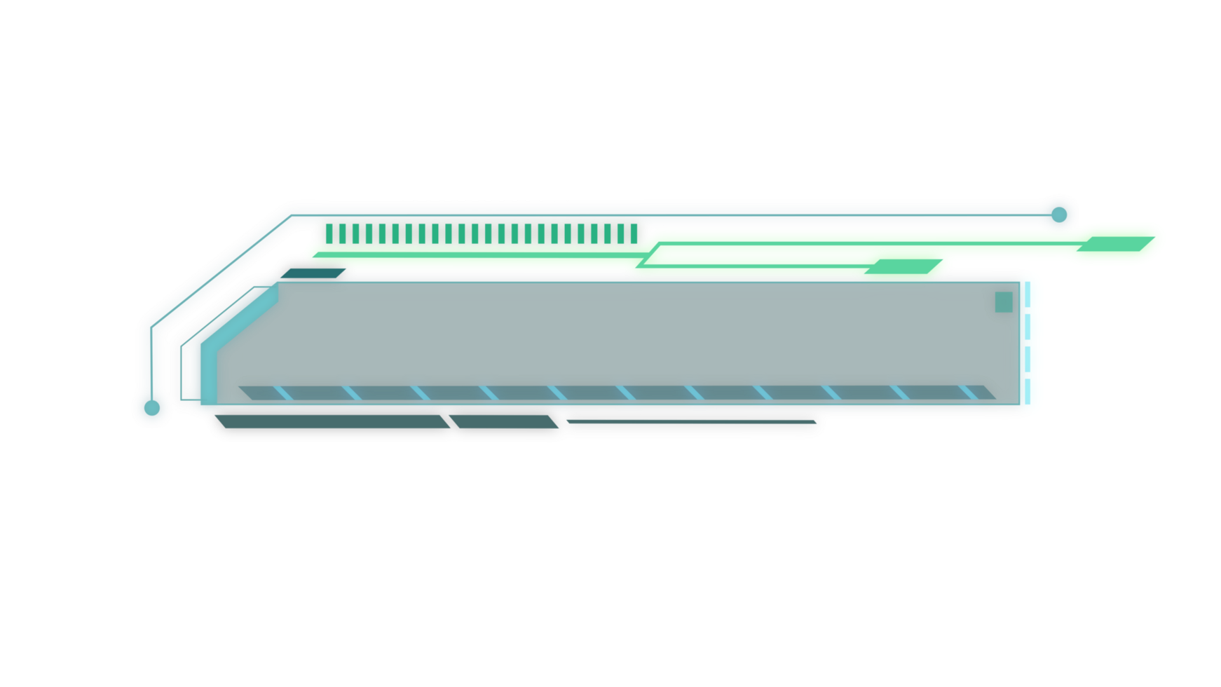 Abstract HUD display infographic sci-fi futuristic frame information png