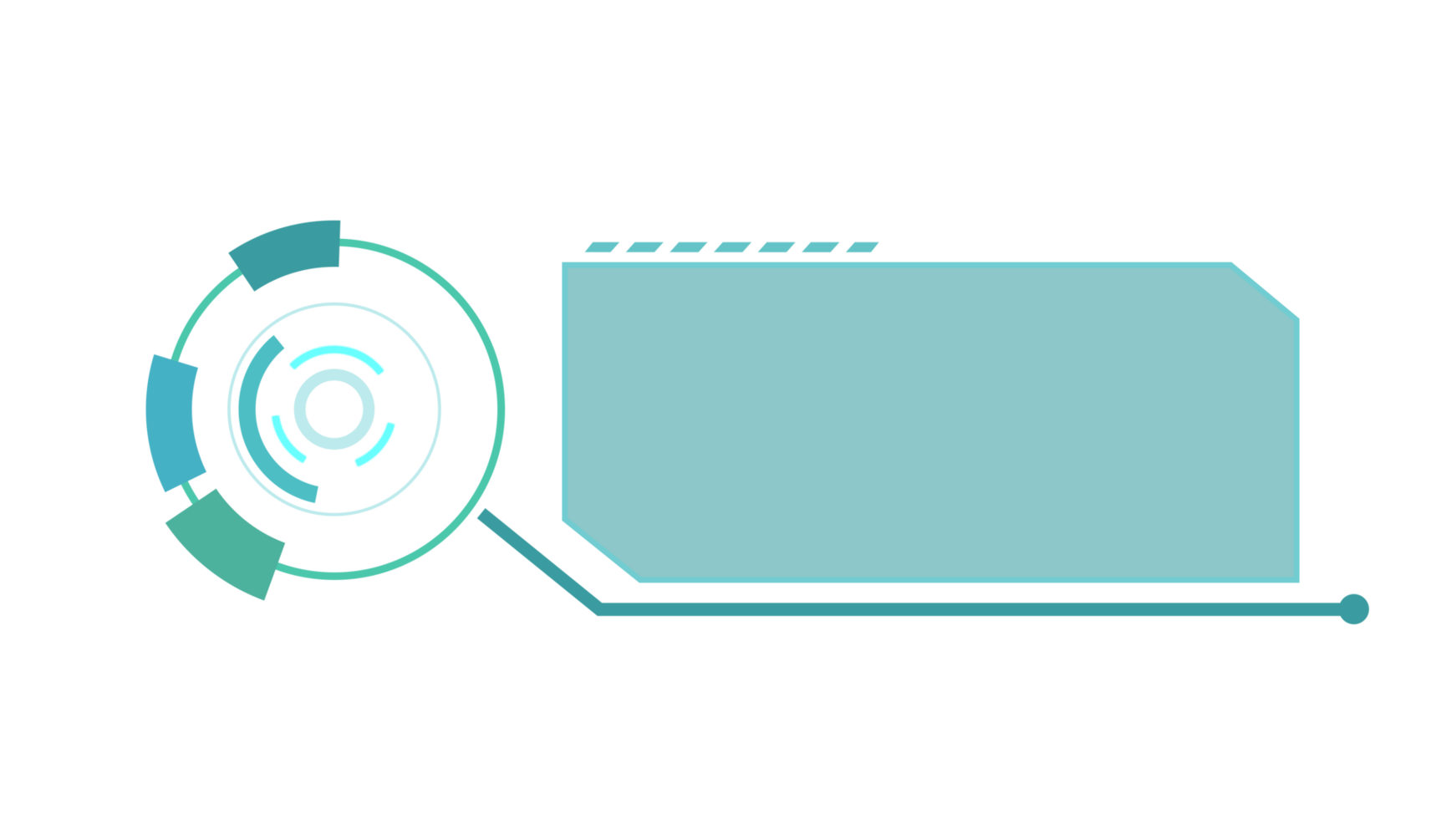 abstrato hud exibição infográfico ficção científica futurista em formação png