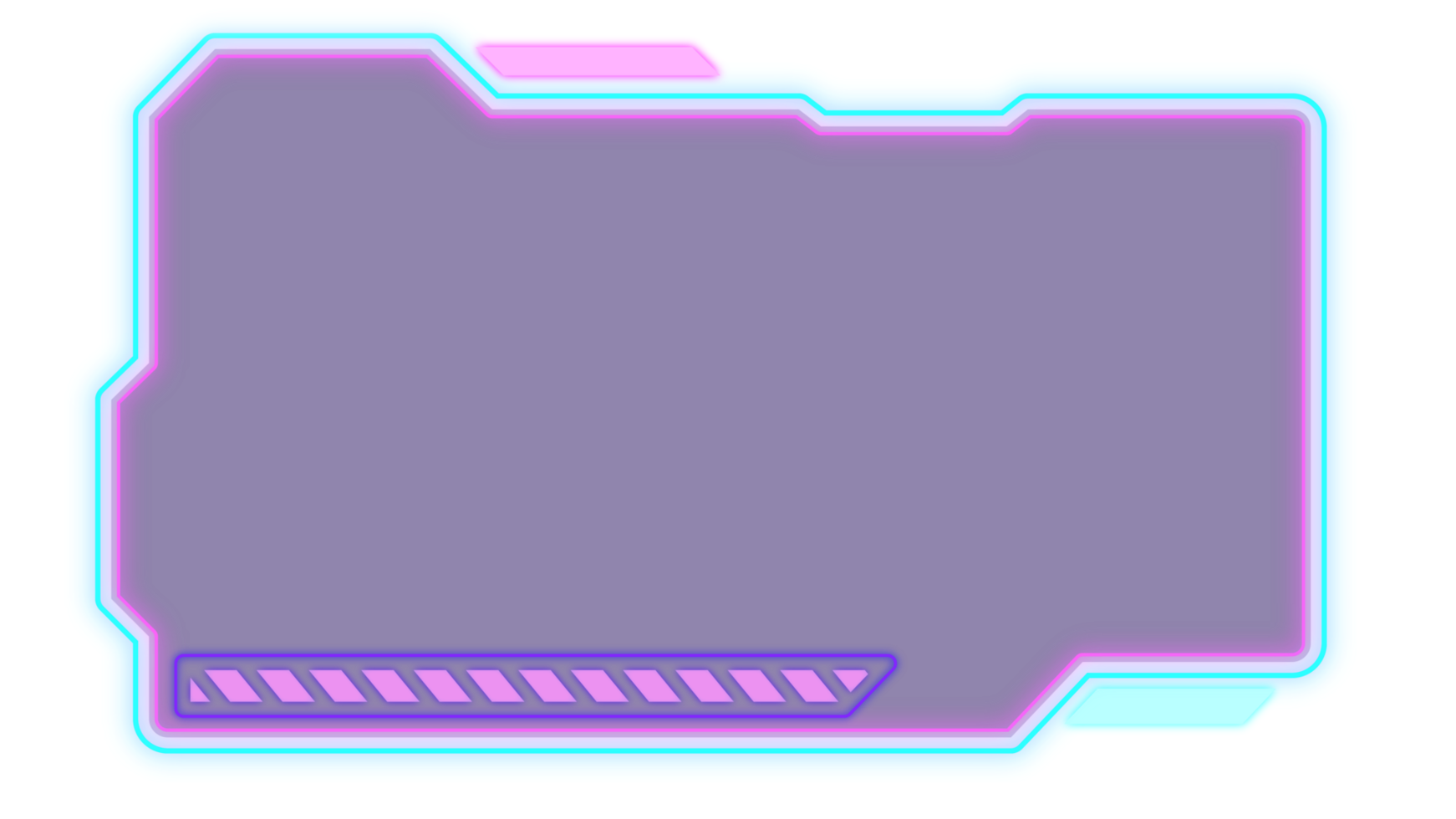 Abstract HUD display infographic sci-fi futuristic frame information png
