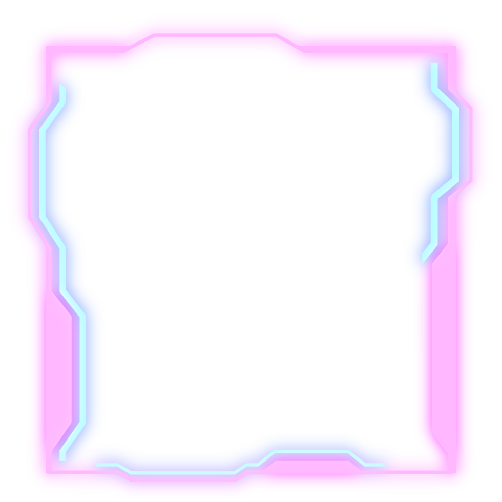 Abstract HUD display infographic sci-fi futuristic frame information png