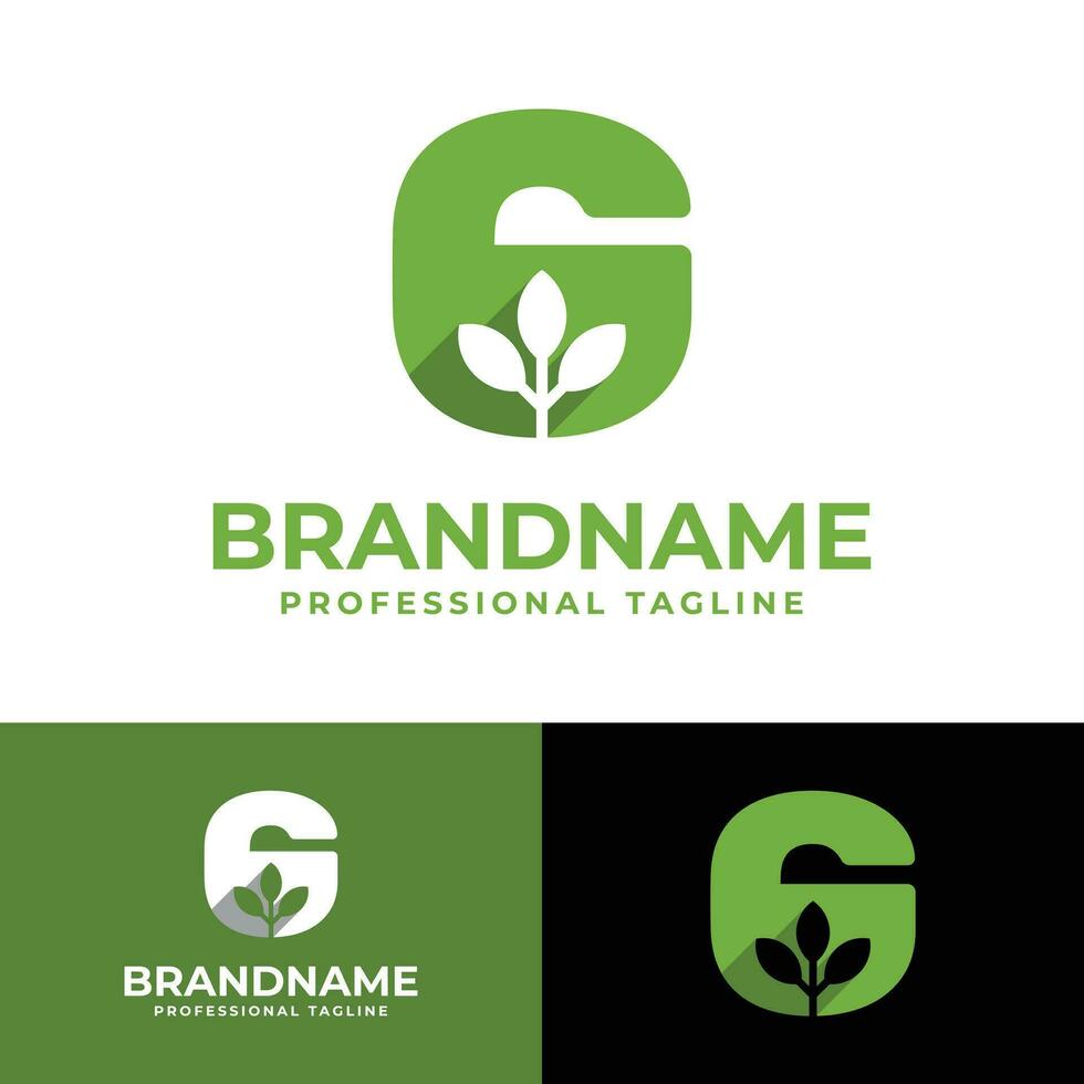 Letter G Nature Logo, suitable for any business related to Nature with G initial. vector