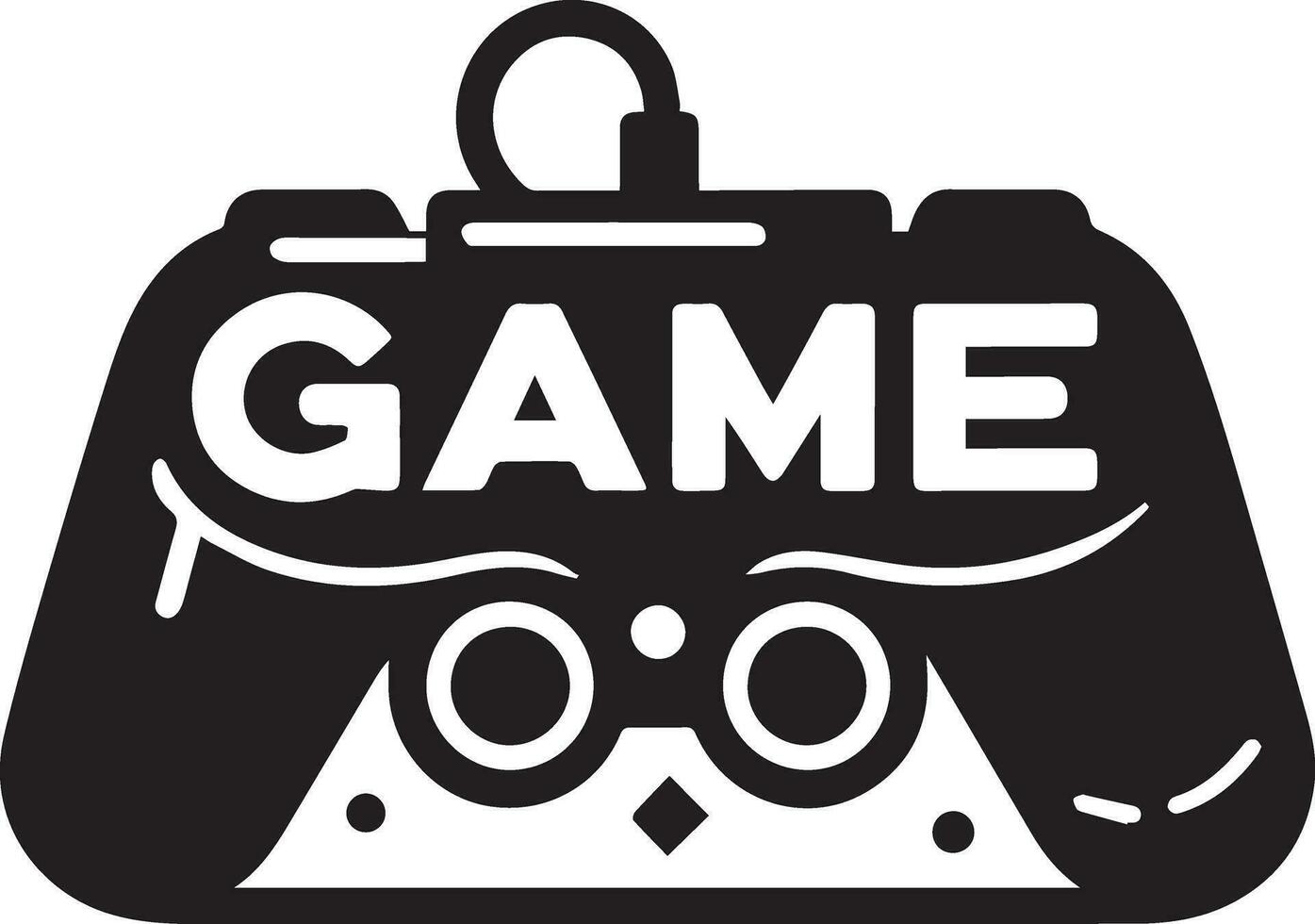 Game Logo vector illustration black color 5