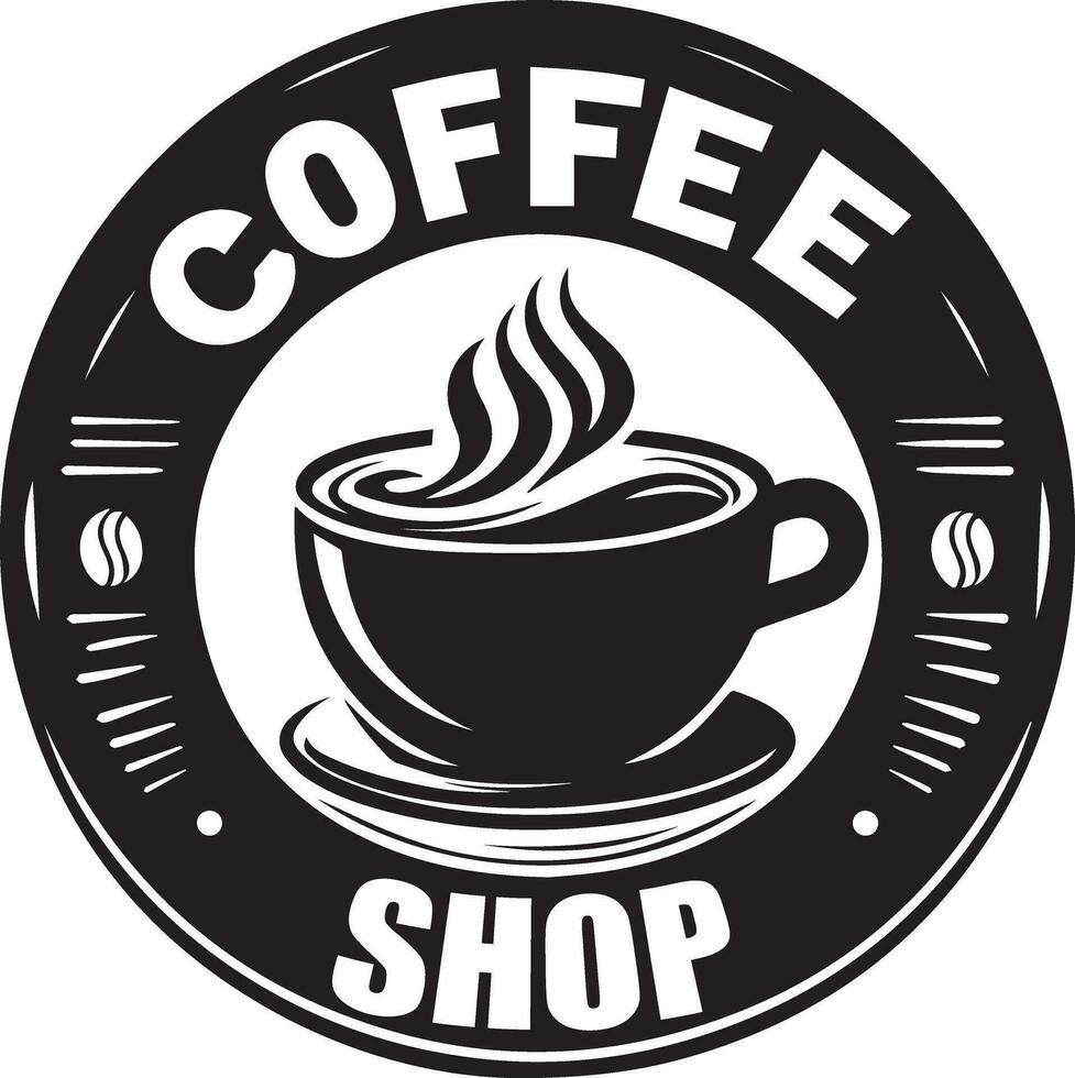 café tienda vector logo ilustración negro color silueta 4 4