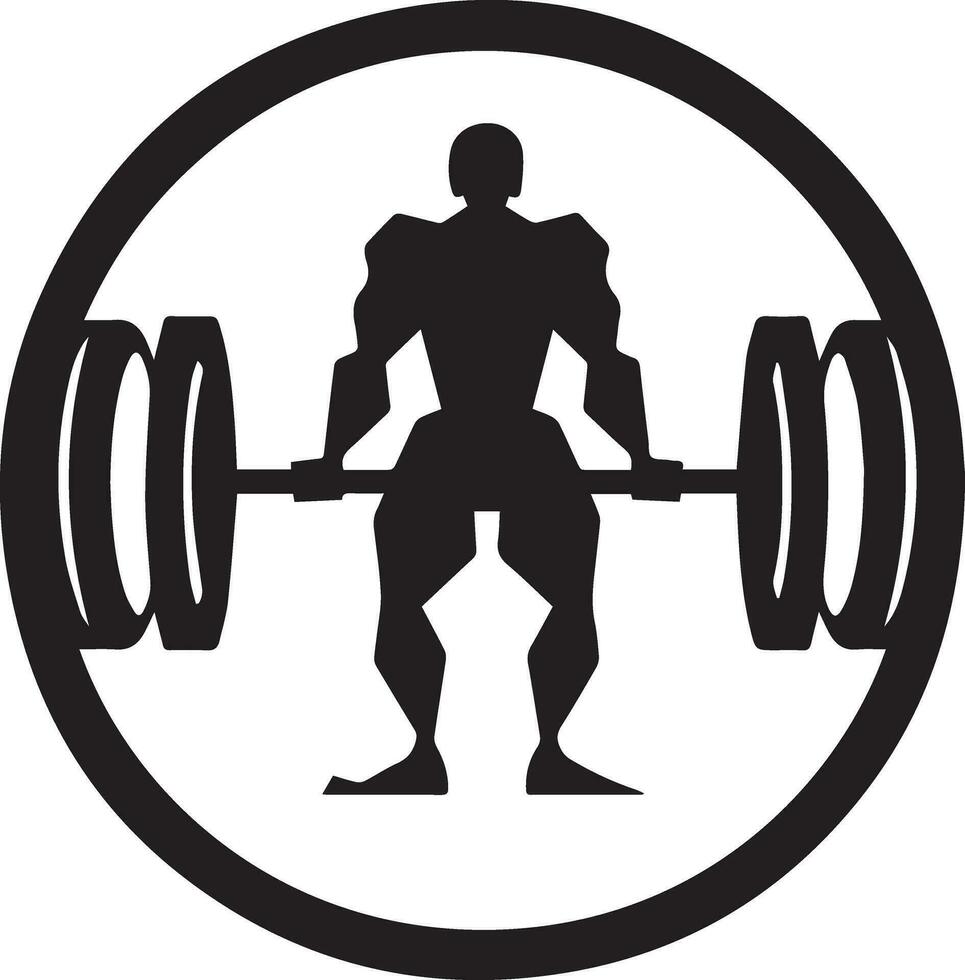 Bodybuilding Logo vector silhouette illustration 8